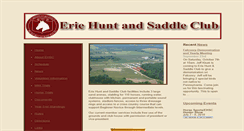 Desktop Screenshot of eriehuntandsaddleclub.org